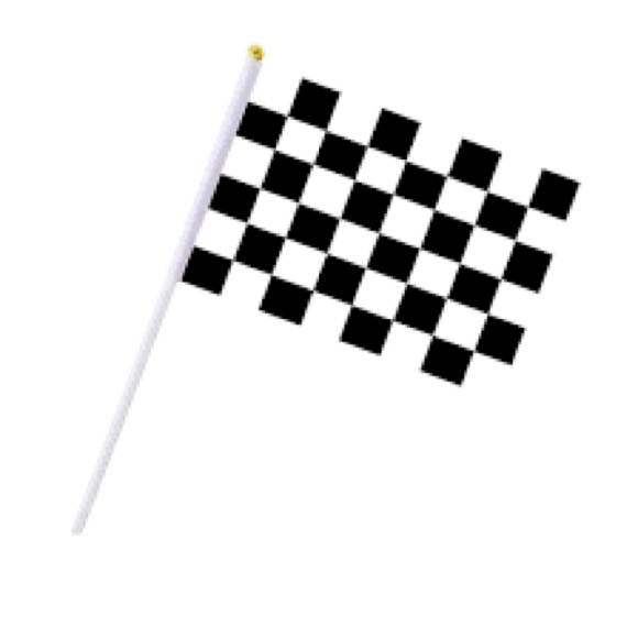 NEW.  π Checkered flags bundle. 36 plastic flags + 17 minis - Picture 3 of 9